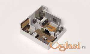 Dvosoban 45m2 Novogradnja Povrat PDV-a